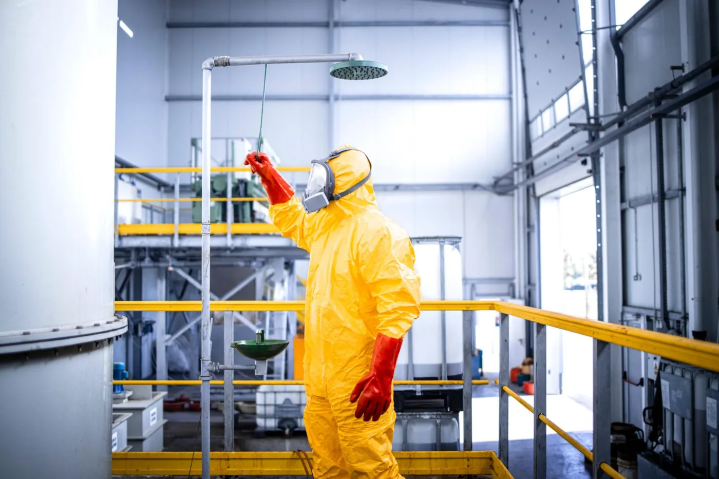 Safety Shower and Chemical Protective Equipment